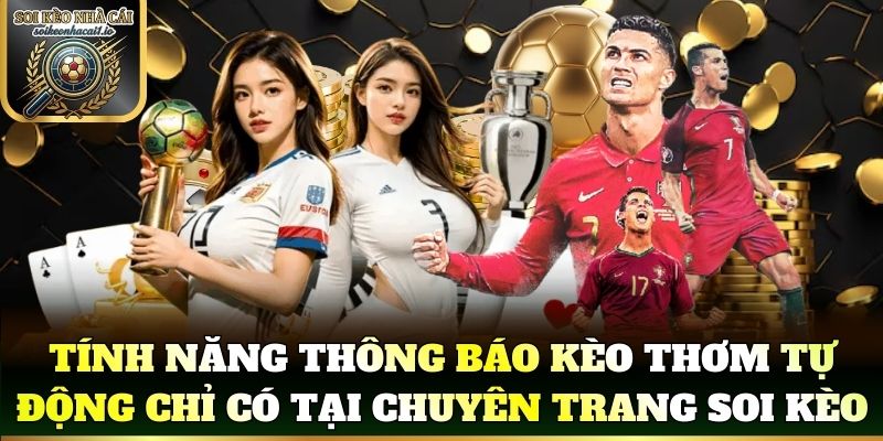 Tính năng thông báo kèo thơm tự động chỉ có tại chuyên trang soi kèo