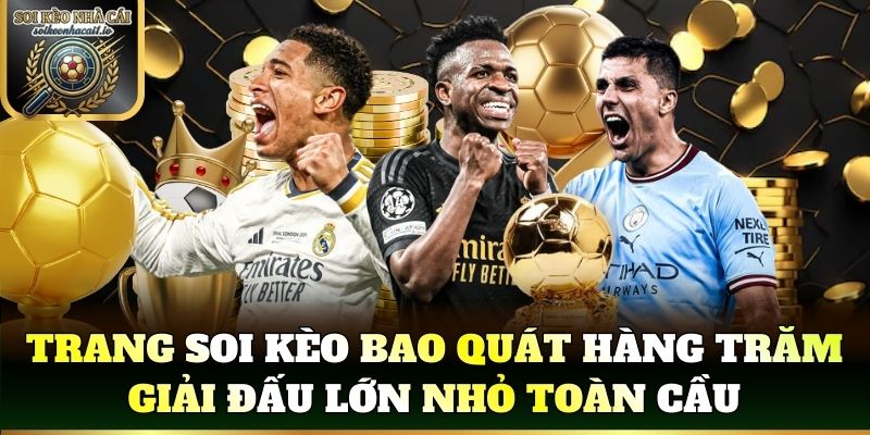 Trang soi kèo bao quát hàng trăm giải đấu lớn nhỏ toàn cầu